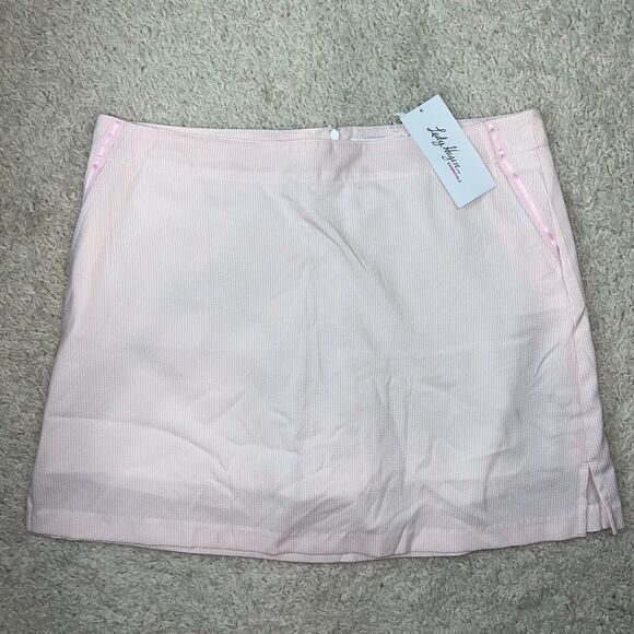 NEW Lady Hagen womens pink white golf active skort womens size 14 - Picture 1 of 8